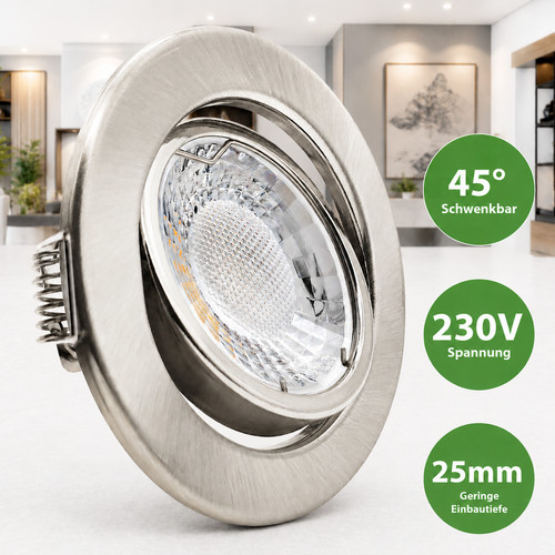Led einbaustrahler 230v - led,