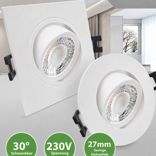 Led einbaustrahler 230v - led,